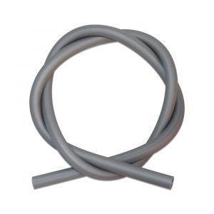 Matte Soft Touch Hookah Silicone Hose Silver