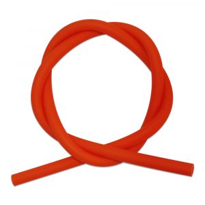Matte Soft Touch Hookah Silicone Hose Orange