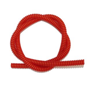 Spiral Soft Touch Hookah Silicone Hose Red