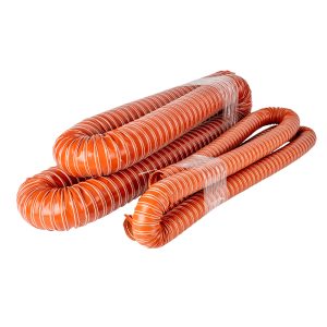 High Temperature Silicone Air Duct Hose Flexible Hot Air Ventilation Pipe Fiberglass Reinforced Ducting
